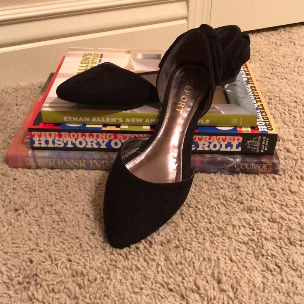 Black Suede Flats